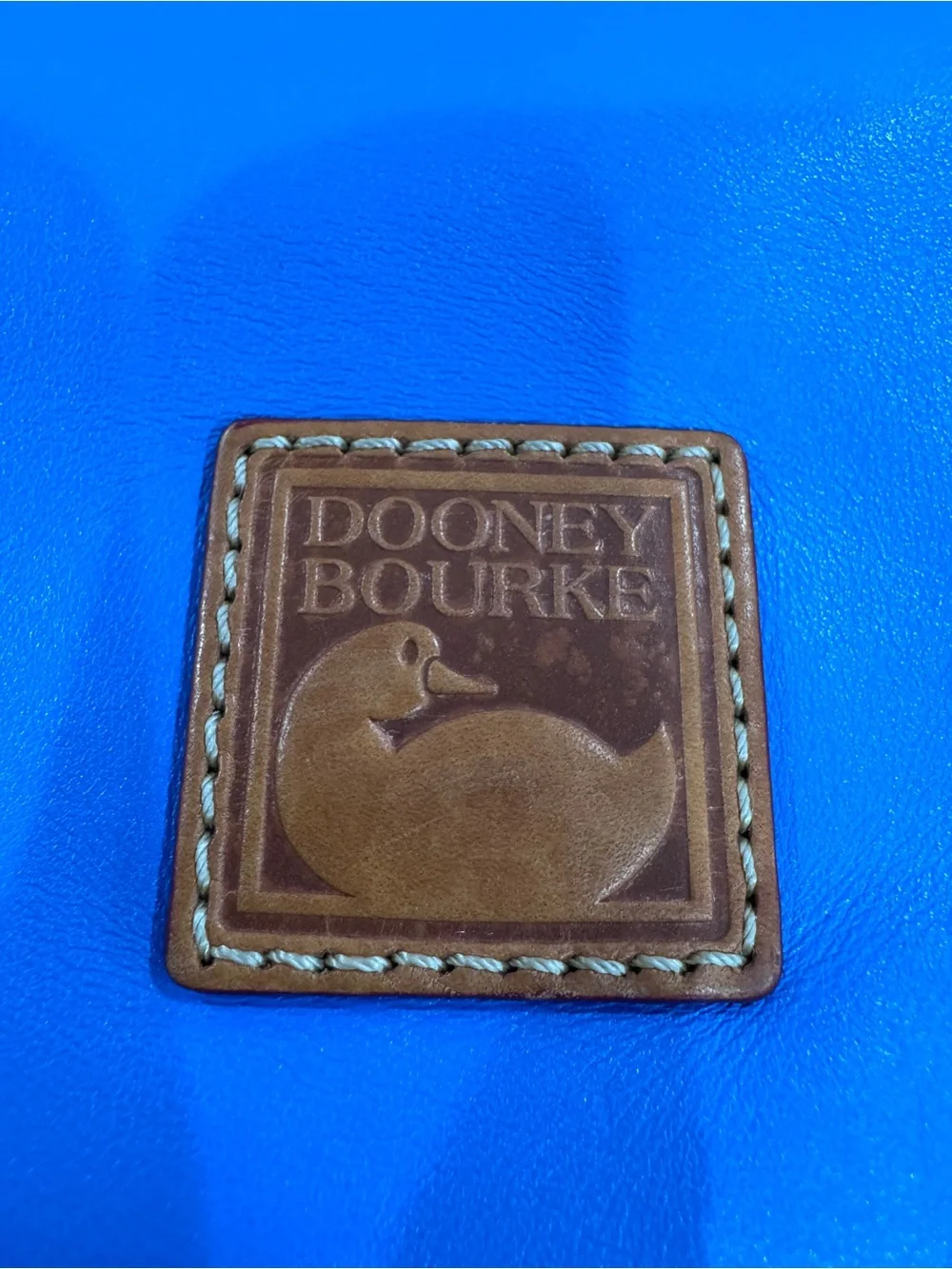 Dooney & Bourke Blue Leather Hobo Shoulder Bag & Matching Pouch Wallet Set